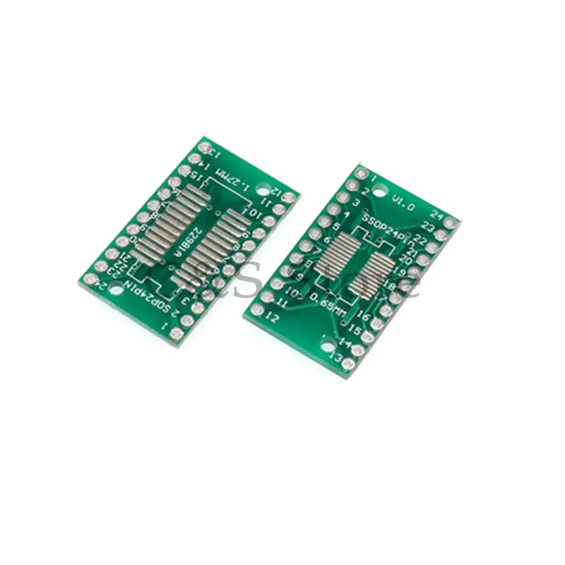 10PCS TSSOP24 SSOP24 SOP-24 SOP24 to DIP24 Transfer Board DIP Pin Board Pitch Adapter