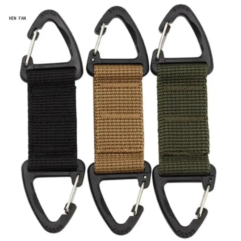 

Webbing Buckle Systems Belt Buckle Hanging Climbing Accessory Outdoor Camping Carabiner Nylons Tactic Backpacks Key Hook M89D