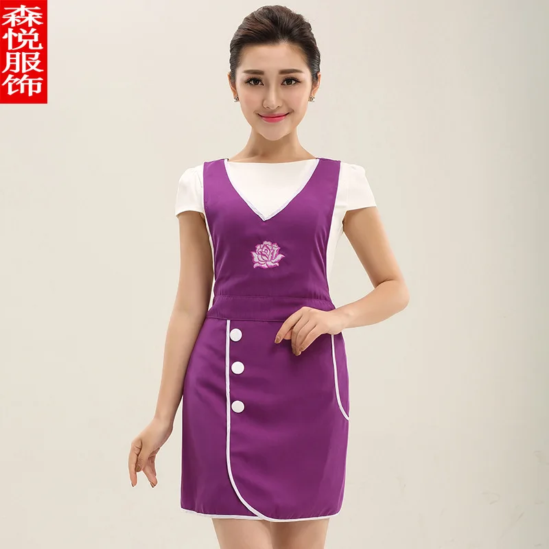 Korean Version of Advertising Gifts Beauty Shop Apron Housework Apron Women's Printing Custom
