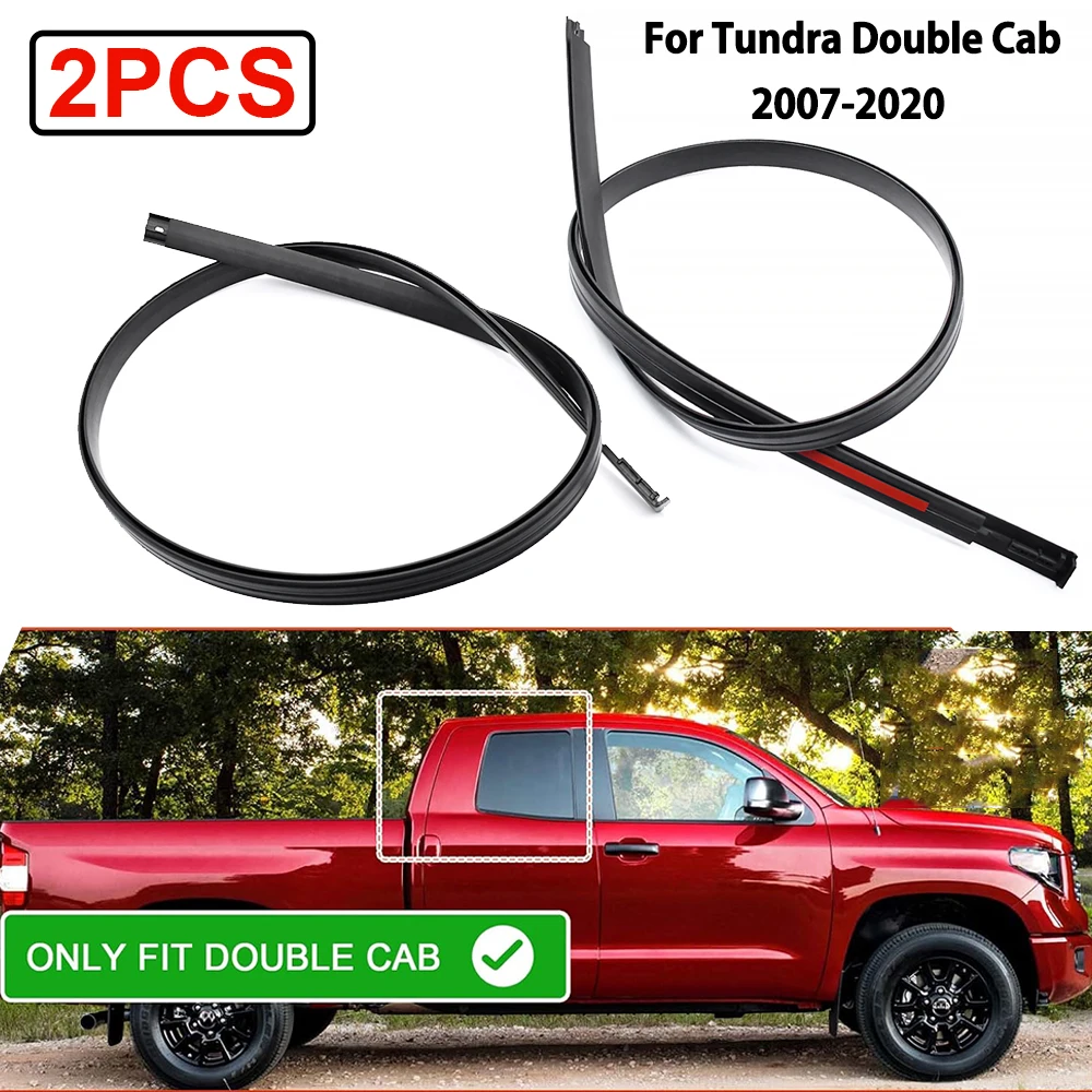 

2 шт., уплотнительные ленты для отделки крыши автомобиля для Tundra Double Cab 2007-2020, замена автомобильных аксессуаров 75552-0C050 75551-0C050