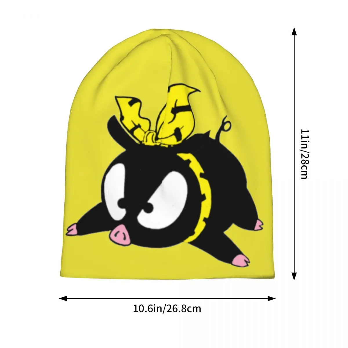 Unisex oryginalna świnia HQ z Ranma P-Chan luźna czapka Beanie kapelusz nowy nabytek Kawaii świnia podwójnego zastosowania czapka z dzianiny