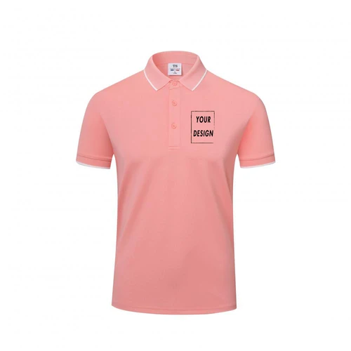 XH-T6 Polos de verano para hombres y mujeres, ropa de poliéster con estampado bordado y logotipo personalizado, Tops de diseño de empresa de grupo Personal, 200g