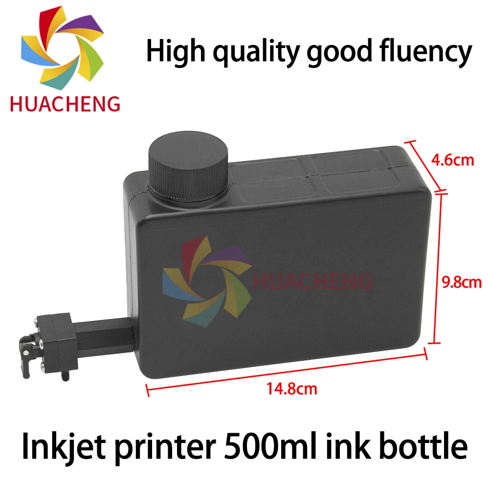 500ML Inkjet Printer Ink Tank Continuous Supply With on off Valve Ink System Ink Bottle Ink Cartridge