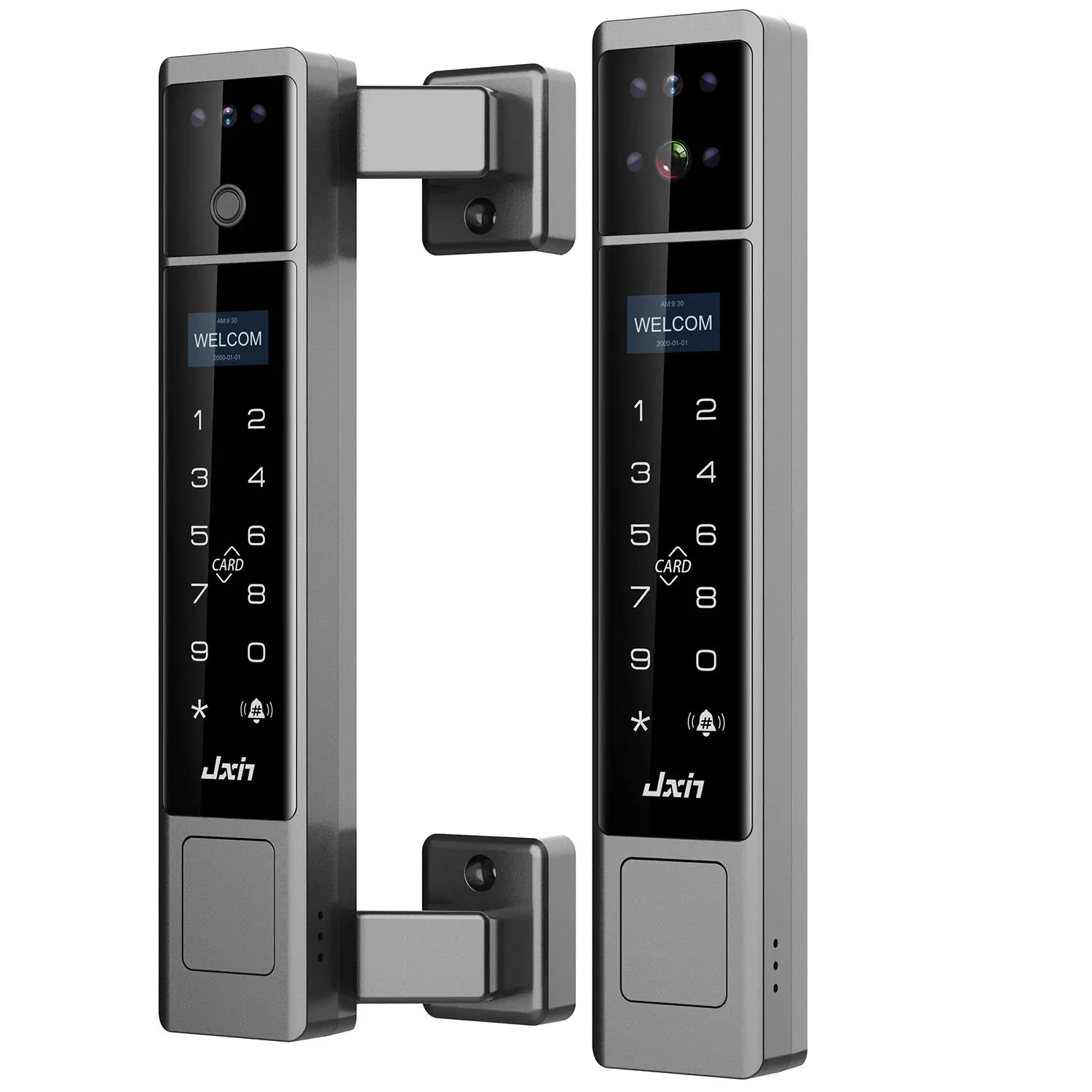 IP68 Waterproof Outdoor Smart Door Lock 3D Face Video Intercom With Tuya Wi-Fi Memory Card Support For Wood Steel Glass Doors