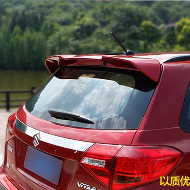 High Quality ABS Plastic Material Unpainted Primer Color Rear Boot Trunk Wing Spoiler Fit For Suzuki Vitara 2013-2017