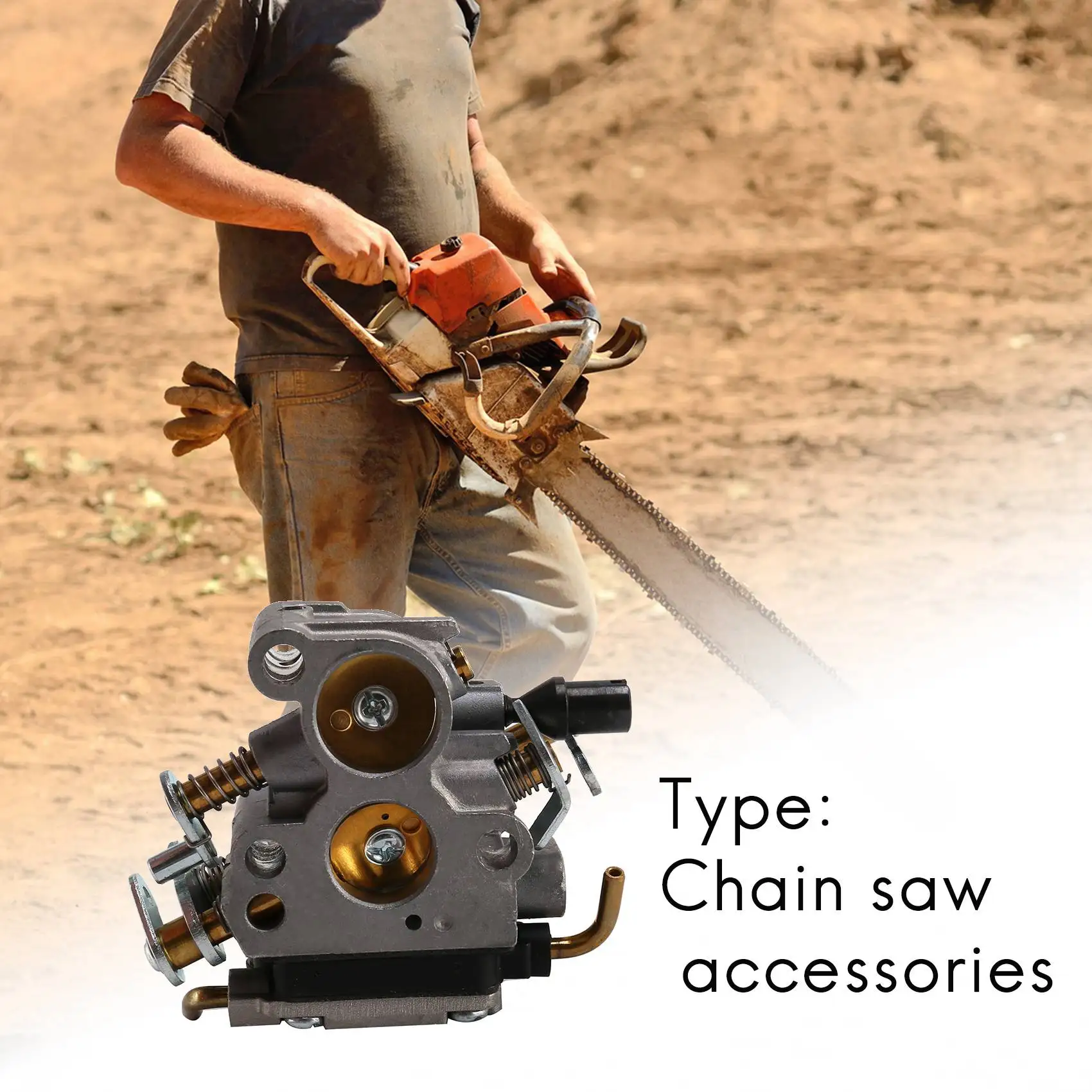 

Комплект воздушного фильтра, карбюратора и топливной трубки A67P для бензопилы McCulloch CS380 CS340, запасные части