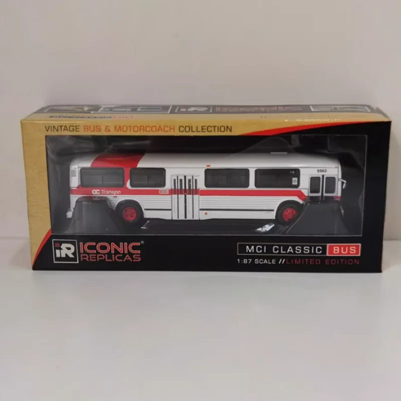 

IR HO 1/87 Scale MCI CLASSIC BUS Alloy Simulation Car Model Static Collection Decorated Holiday Toy Souvenir Gift