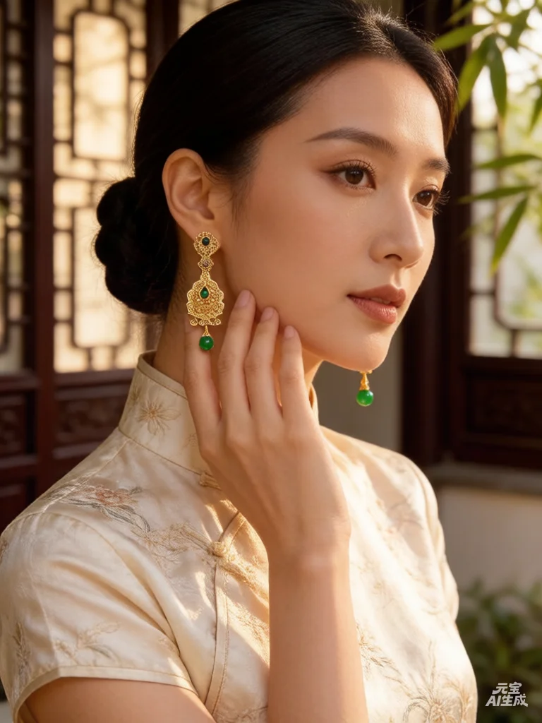 

Moroccan Earrings Luxury Women's Wedding Dress Jewelry Earrings Pendant French Hook Design Rhinestone Eardrop