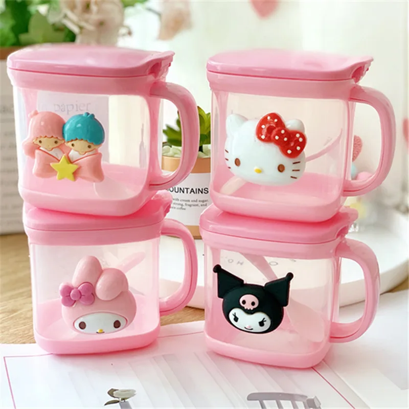 Caixa de tempero de cozinha dos desenhos animados bonito personalidade kt gato único msg sal açúcar jar tempero doméstico caixa de armazenamento kuromi