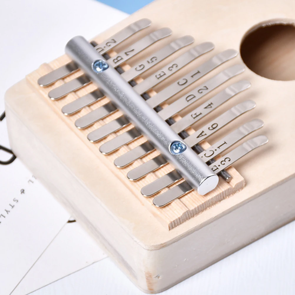 

10pcs Thumb Piano Keys Alloy Replacement Engraved Notes Easy Install Kalimba Accessories Portable 10 Key Kalimba Parts Steel