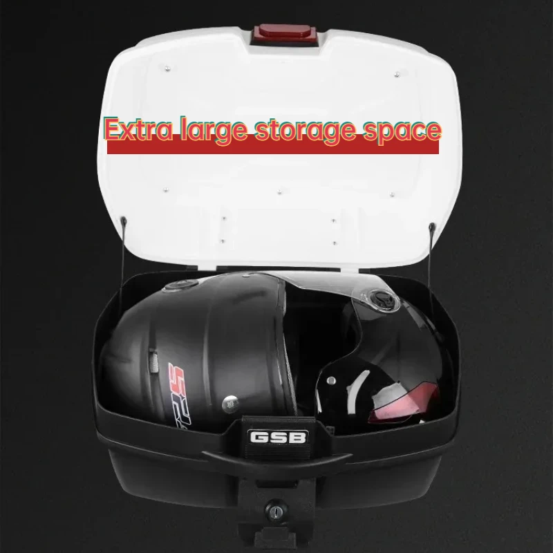 GSB Motorcycle Trunk Universal Boot Large Thickened Electric Battery Car Storage Box Scooter Car Toolbox Waterproof