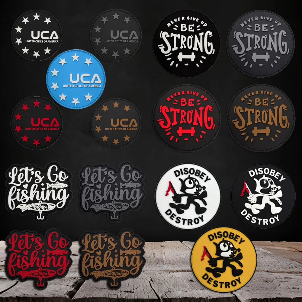 

A Pvc Patch with a Picture of a Orangutan, Tactical Vest/Strap Badge Sticker, Pvc Patch with Glow-In-The-Dark Effect, Hook-And-Loop Fastener Morale Patch, Backpack Patch, Clothing Patch, Soft Rubber Patch