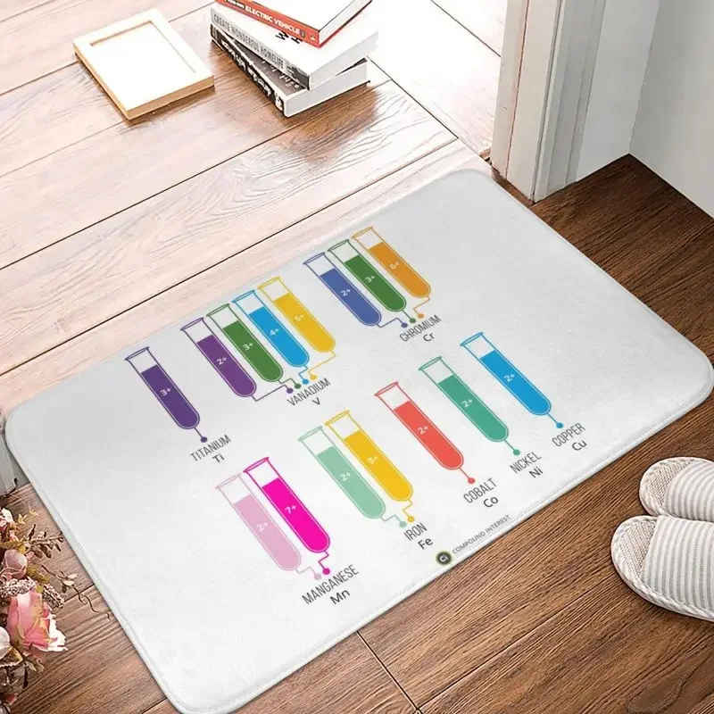 Transition Metal Aqueous Ion Colours Front Floor Door Entrance Mat Indoor Science Chemistry Kitchen Bathroom Doormat Carpet Rug