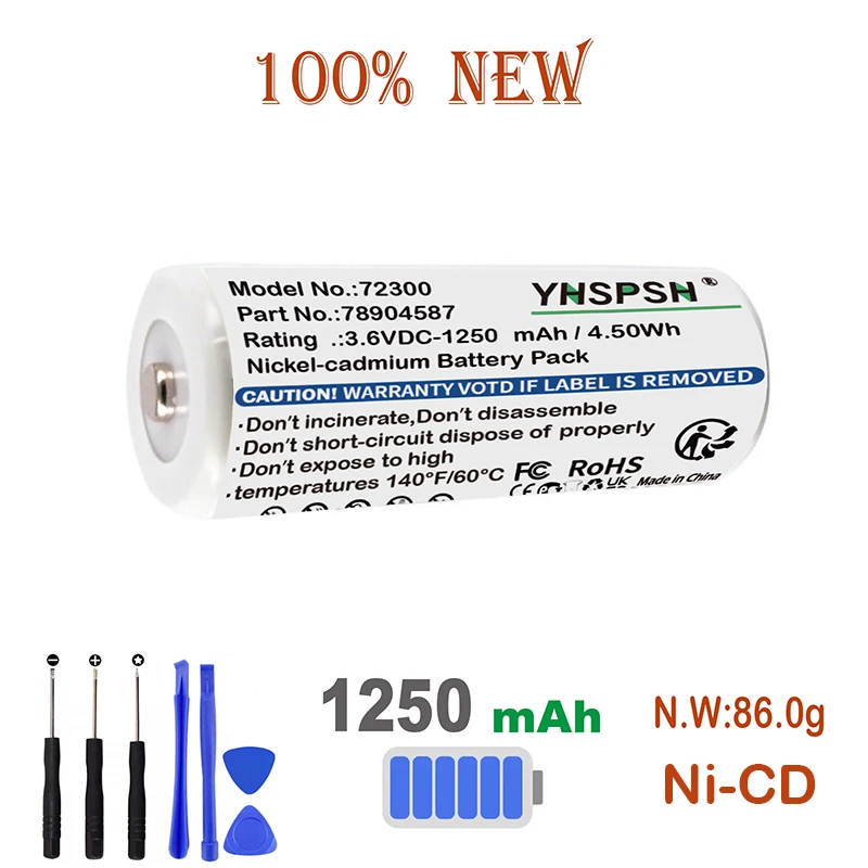 1250mAh Medical Battery For Welch-Allyn:97150,71020-A,71000,71000C,71020A,71000A,71020C,71055C,72300,78904587,901122,B10344