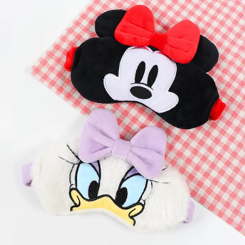 Cute Soft Cute Girl Heart Mickey Napping Eye Mask Cartoon Cute Plush Eye Mask Bow Shade Eye Mask Hairband