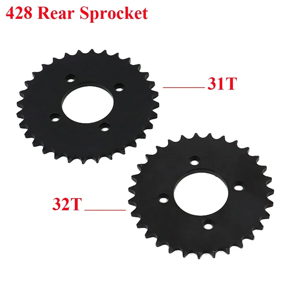 Motorcycle 428 Shain 31T/32T 32 Tooth 48MM Rear Sprocket gear for 110cc 125cc 140cc Pit Dirt Bike ATV Go Kart Buggy Quad Parts