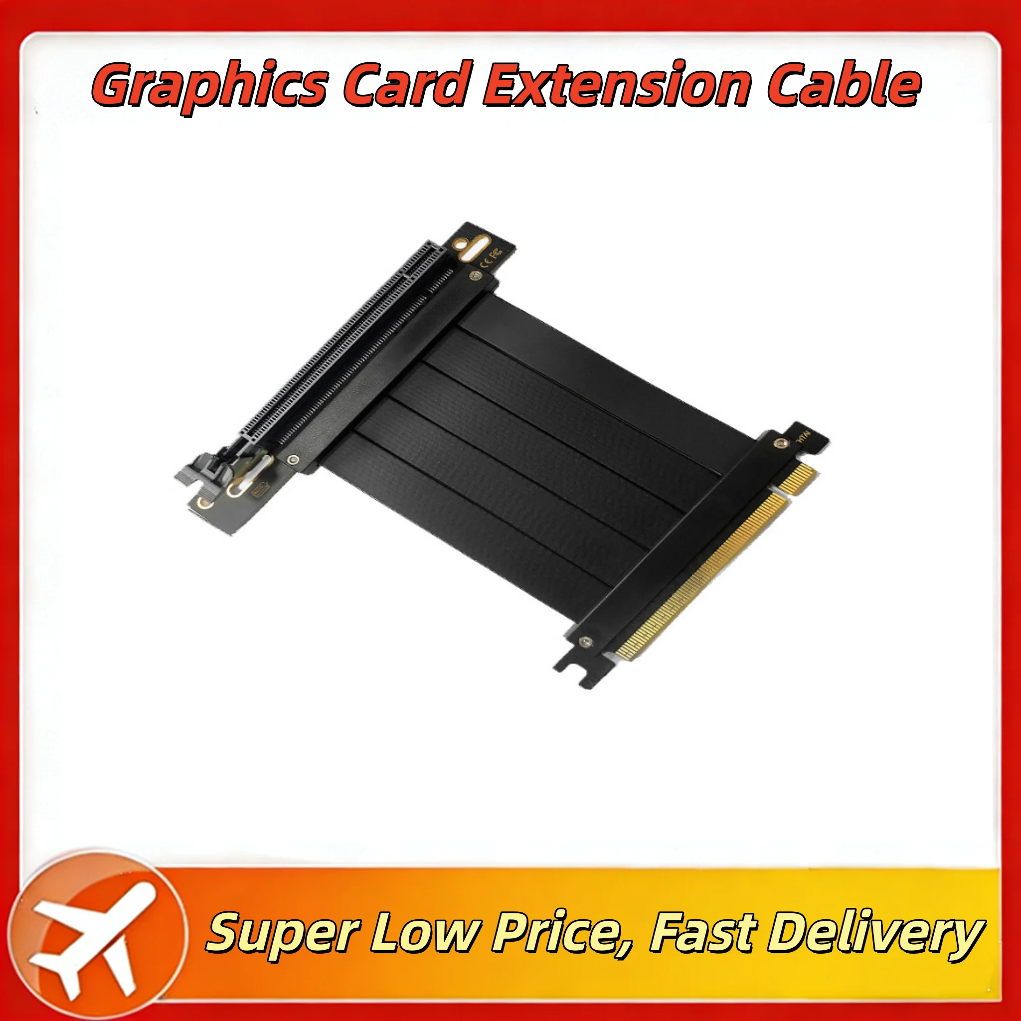 10cm Riser Cable PCI for EXPRESS 16x Flexible Cable Card High Speed Extension Port Adapter Card PCIe 3.0 X16 Riser For GPU
