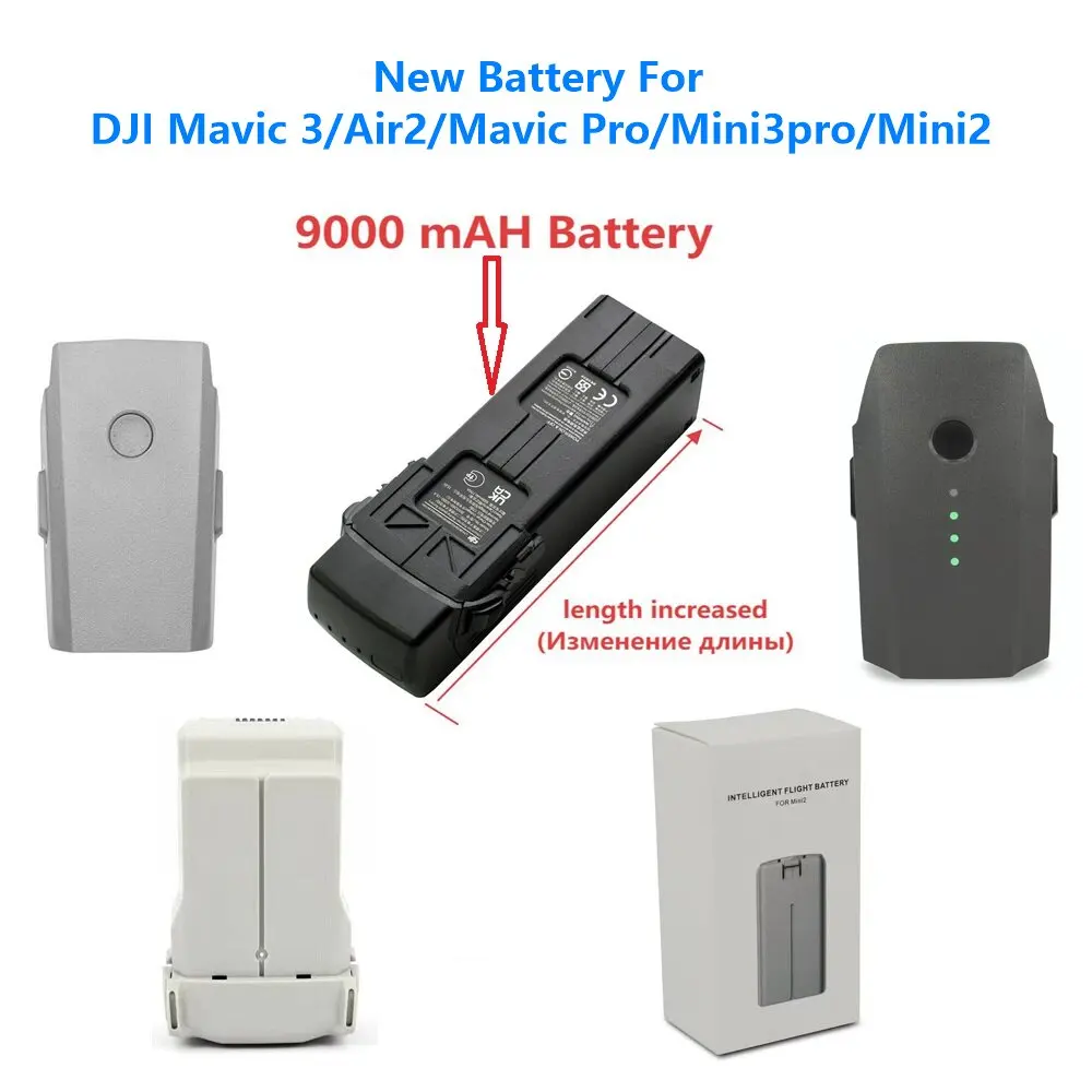 

Compatible With the Complete Range Of DJI Drone Batteries.The Mavic 3 Battery Is 9000mAH battery For Long-duration Flights