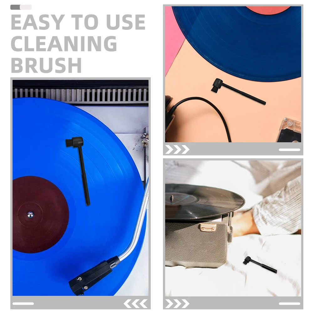 

2pcs Vinyl Vinyl Cleaner Fibers Record Player Anti Static Stylus Stylus Cleaning Cleaner Turntable Needle