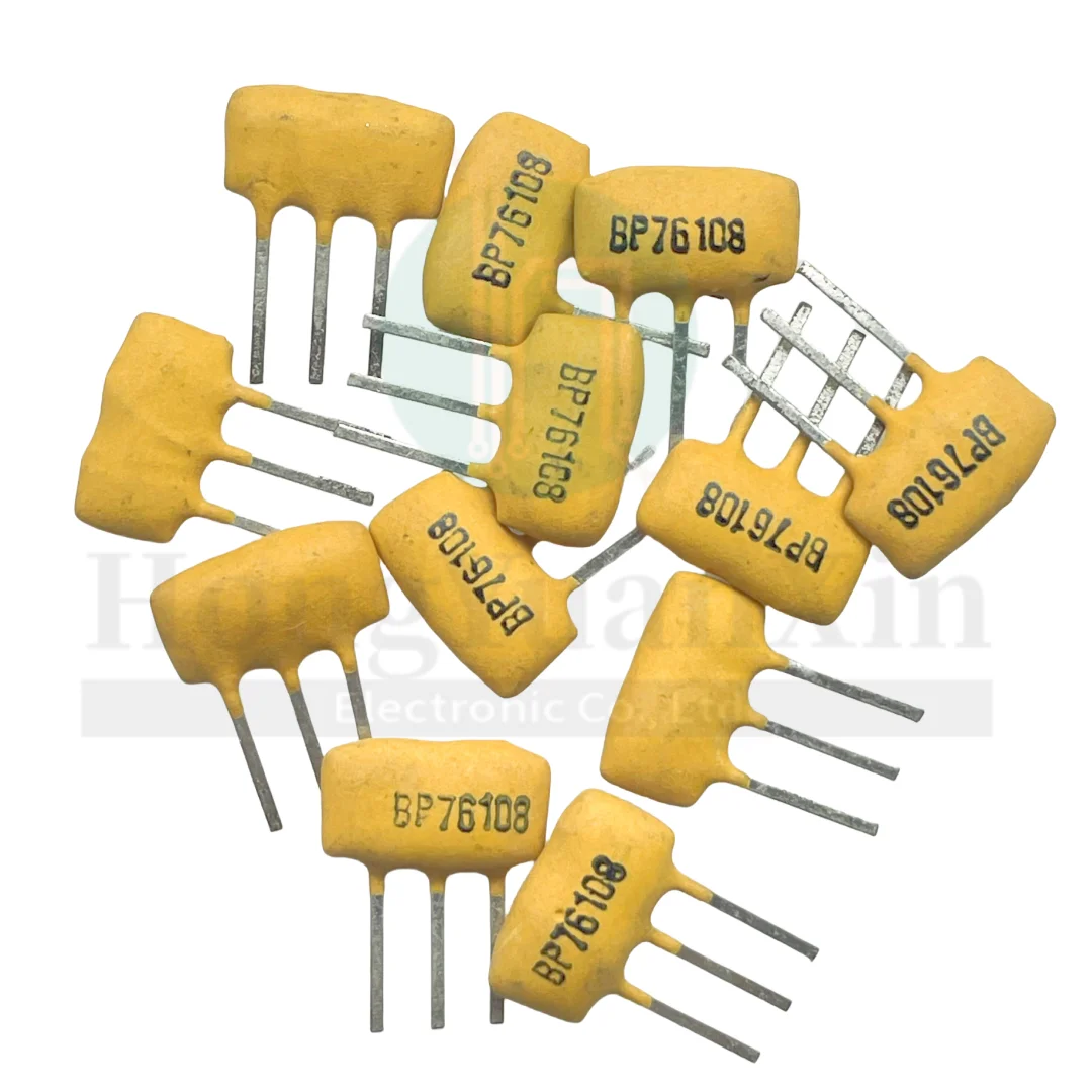 10pcs/ BP76108M High Frequency Bandpass Filter Ceramic Resonator 76-108KHZ Tripod Ceramic Crystal Oscillator