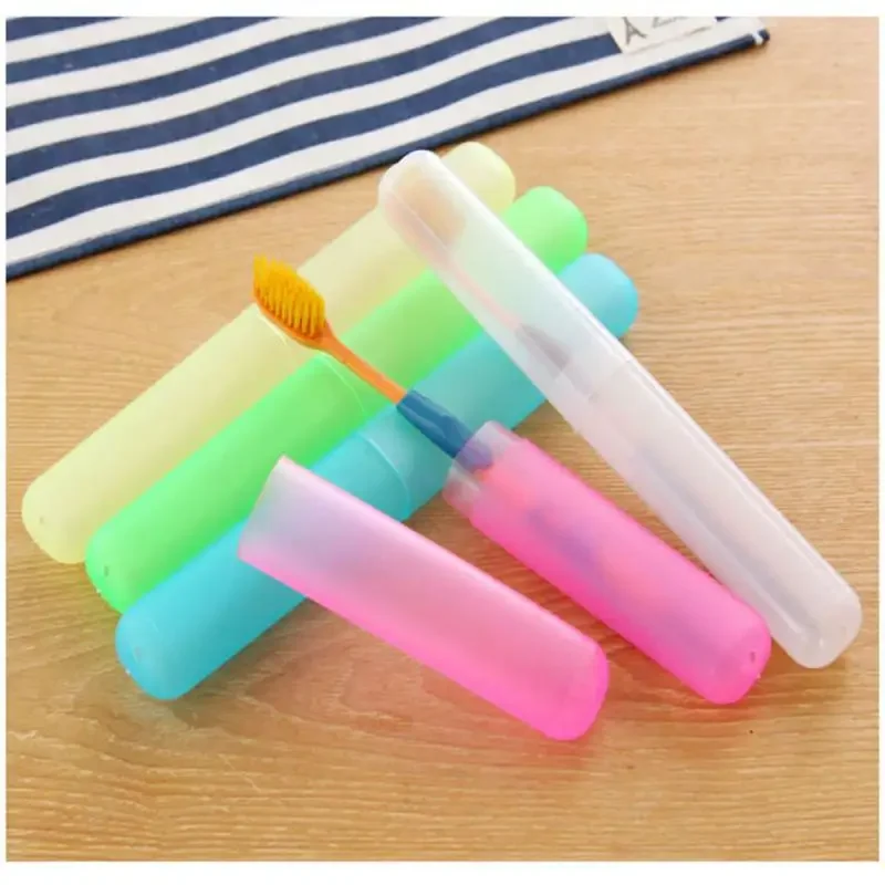 Portable Toothbrush Tube Cover Case, Travel Hiking Camping Toothbrush Case Brush Tube Case, practical High