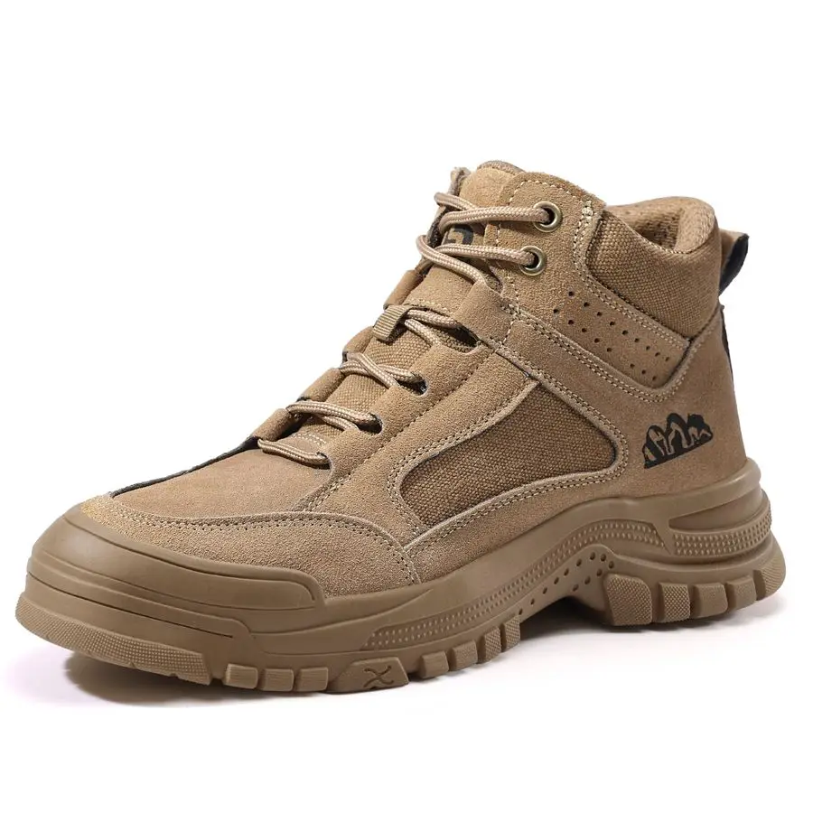 

Boots for Men,Indestructible Steel Toe Shoes,Breathable High Top Steel Toe Boots for Men,Non Slip Lightweight Safety Work Shoes.