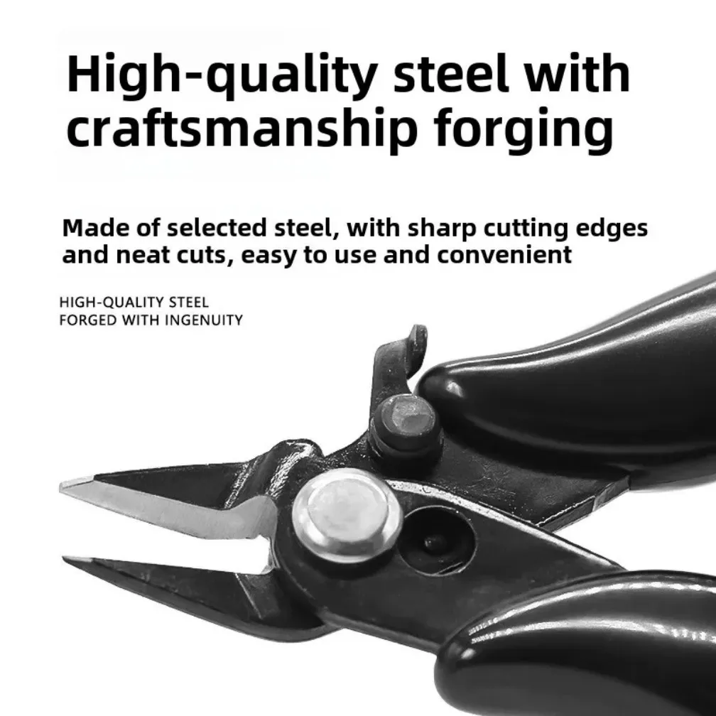 Mini alicate diagonal de nariz afiado para fazer mini pontas de queratina, extensão de cabelo, ferramentas profissionais de salão