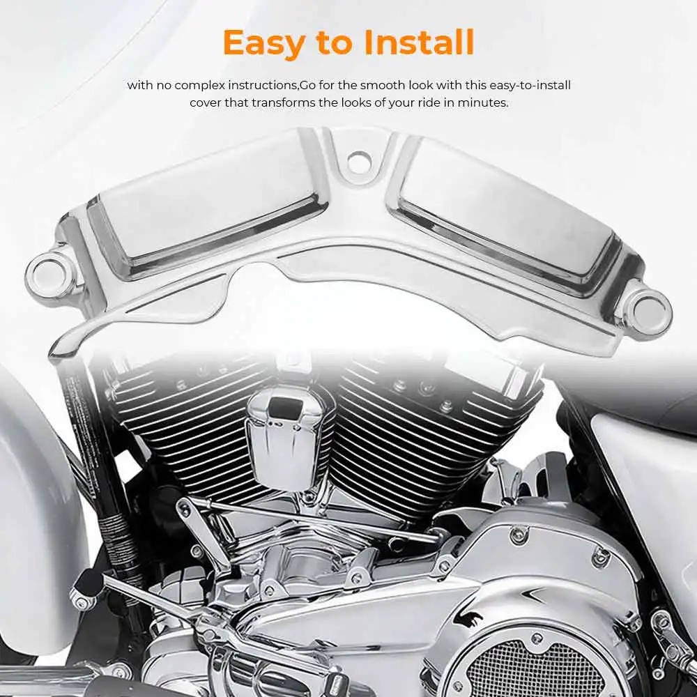 1PCS Cylinder Base Side Cover Chrome Motorcycle Accessory Fit For Harley Touring Electra Glide Ultra Classic FLHTCU 2017-2019