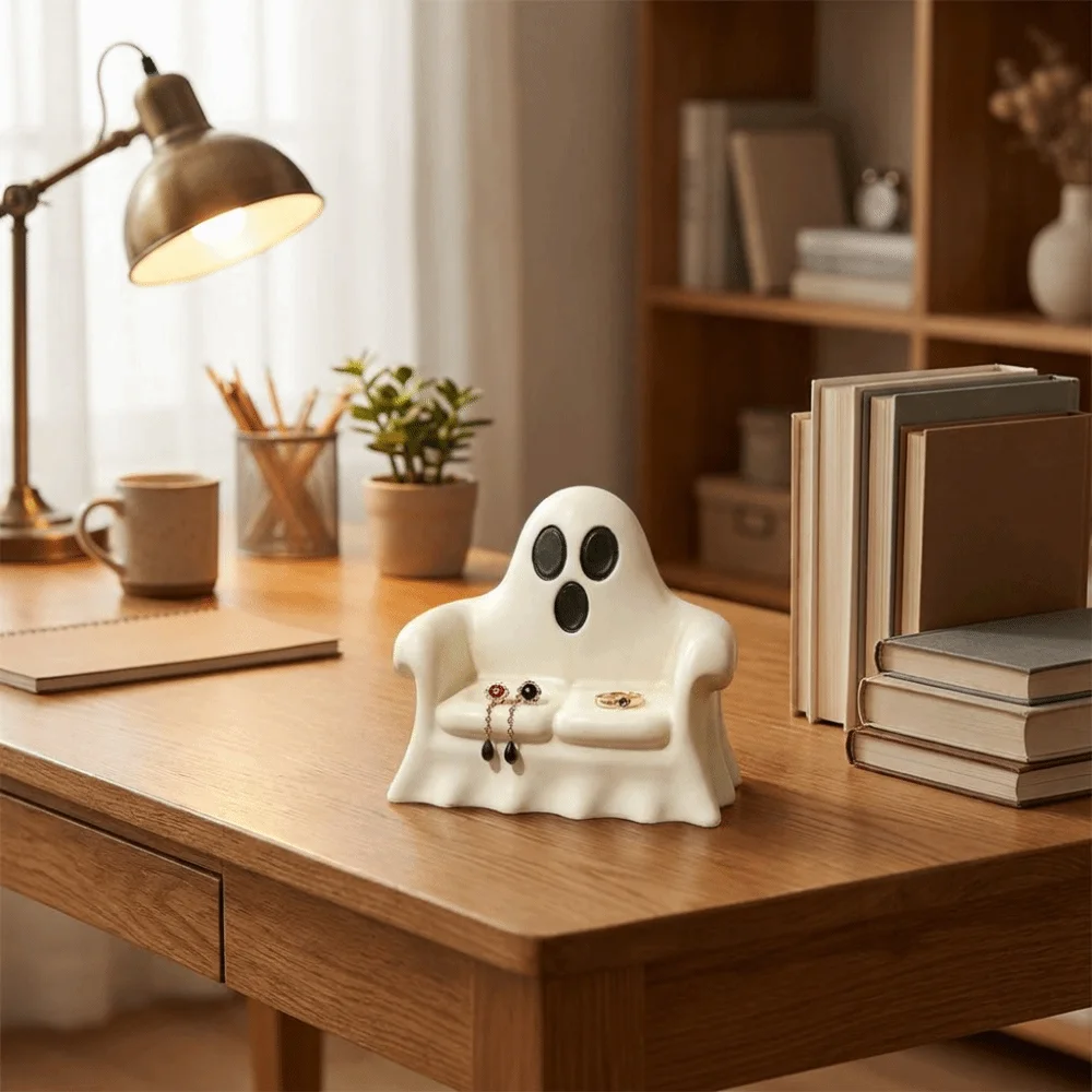Plastic 3D Printing Pumpkin Decorations Realistic Spooky Design Pumpkin Sofa Ornaments Vintage Gothic Handicraft