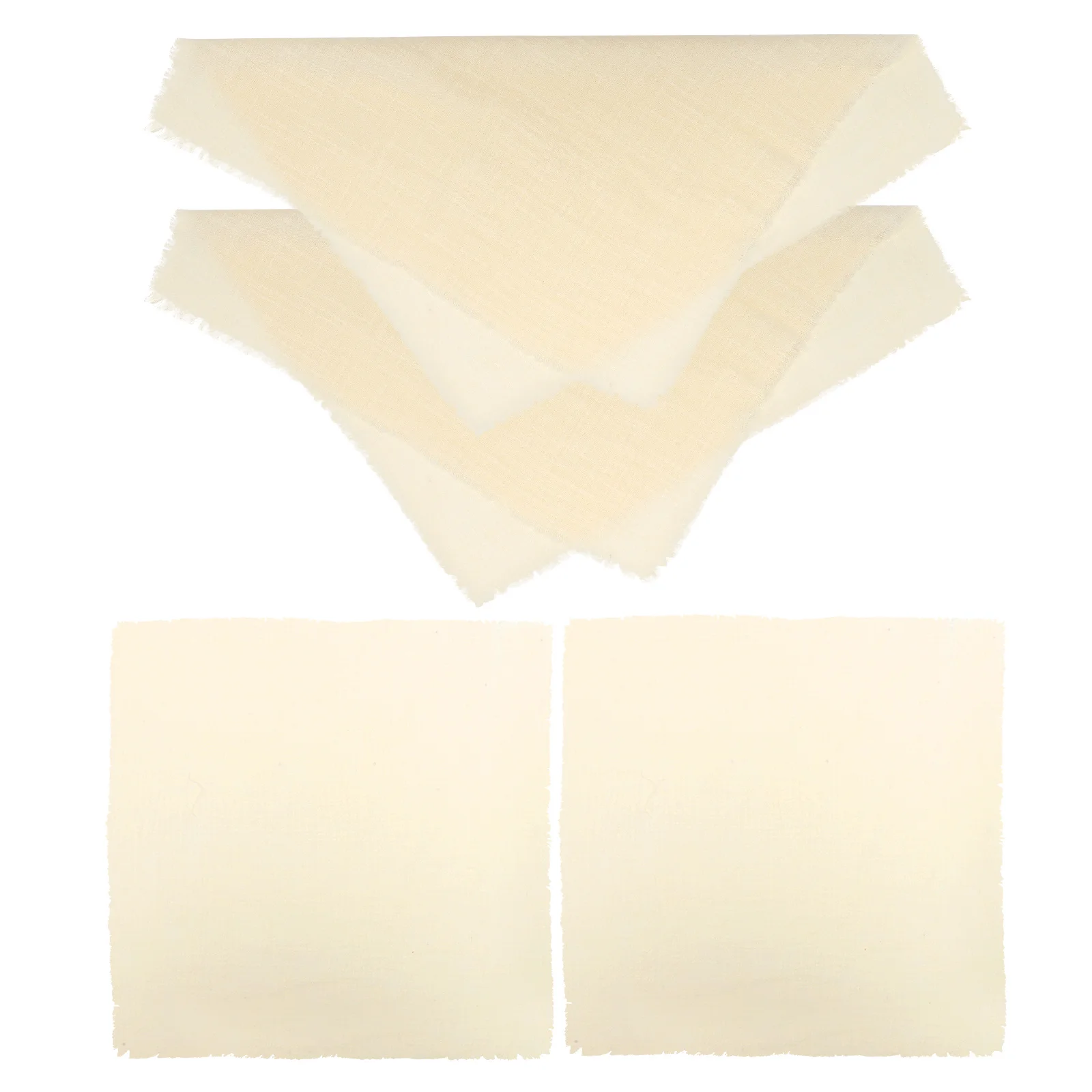 4개 세트 장식용 거즈 면 린넨 디너 냅킨 세탁 가능 테이블 냅킨 결혼식 파티 축제 식사용 디너 냅킨