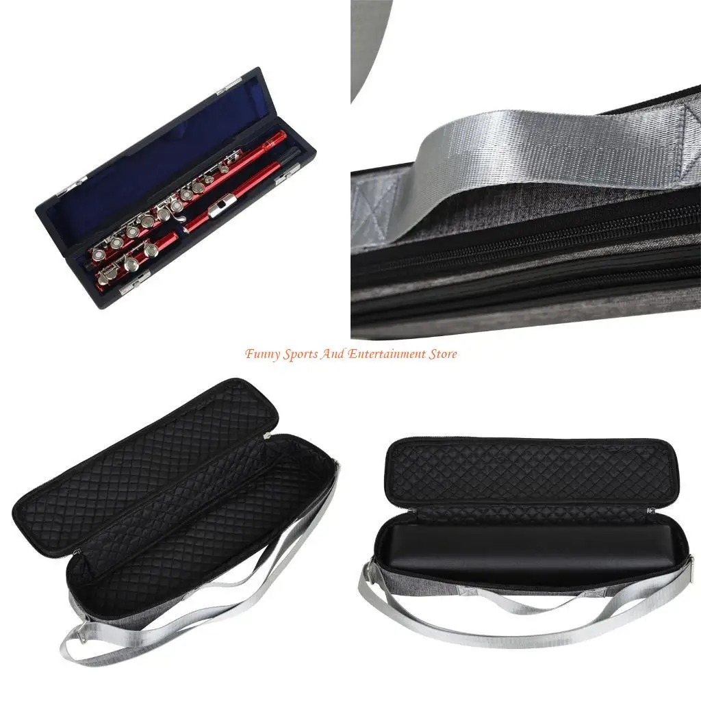 

C4DE Пыленепроницаемая сумка для хранения флейты из искусственной кожи для чехла, защитной коробки для флейты Ki