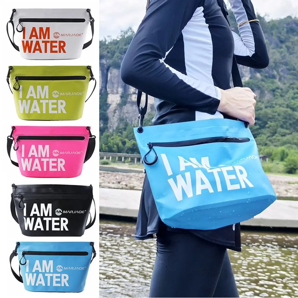 Handbag Creative Waterproof Storage Bag Portable PVC Waterproof Dry Bag with Zipper Large Capacity Rainproof Shoulder Bags Beach