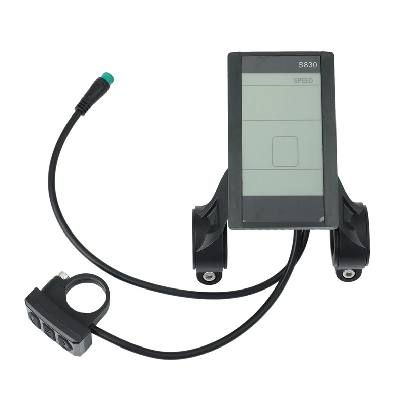 S830 24V 36V 48V schermo Lcd per bicicletta elettrica Ebike Meter Panel universale con parti di ciclismo USB, impermeabile