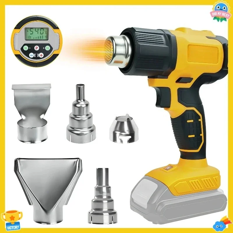 

Cordless Heat Gun Tool Only Shrink wrapping Industrial electric hot air gun Thermal blower Tool For DEWALT battery