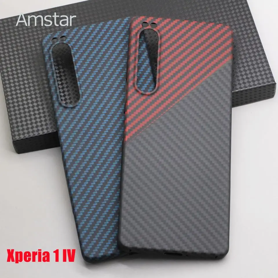 

Amstar Premium Carbon Fiber Protective Case for Sony Xperia 1 IV Ultra-thin Anti-drop Business Aramid Fiber Xperia 1 IV 5G Cover