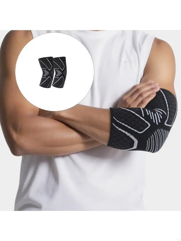 

1 Pair Elbow Support Sleeve Flexible Elbow Brace Adjustable Arm Brace for Sports
