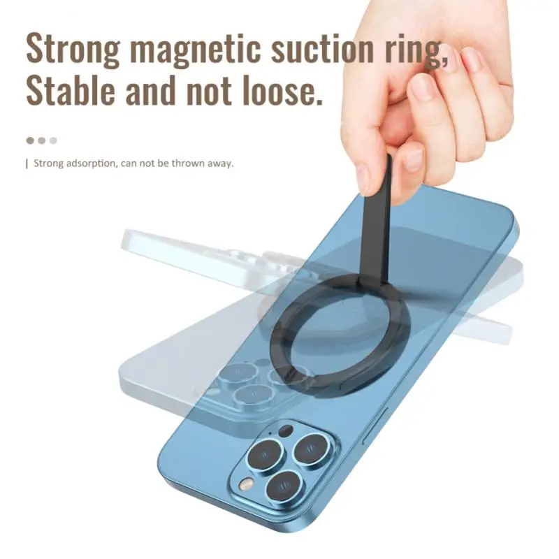 Mobile Phone Stand Magnetic Luxury Rotatable Phone Finger Ring Holder Portable Universal Back Sticker Bracket For Sumsung