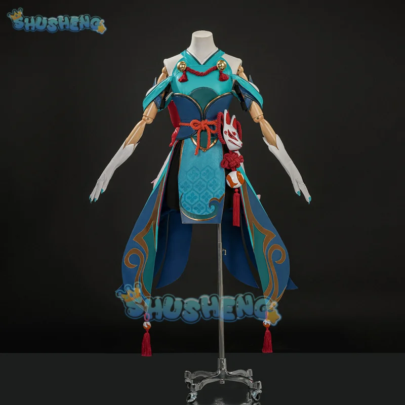 

Overwatch Kiriko Kitsune Rush карнавальный костюм, униформа на Хэллоуин, карнавал, вечеринку, Рождество, ролевая одежда, одежда для женщин