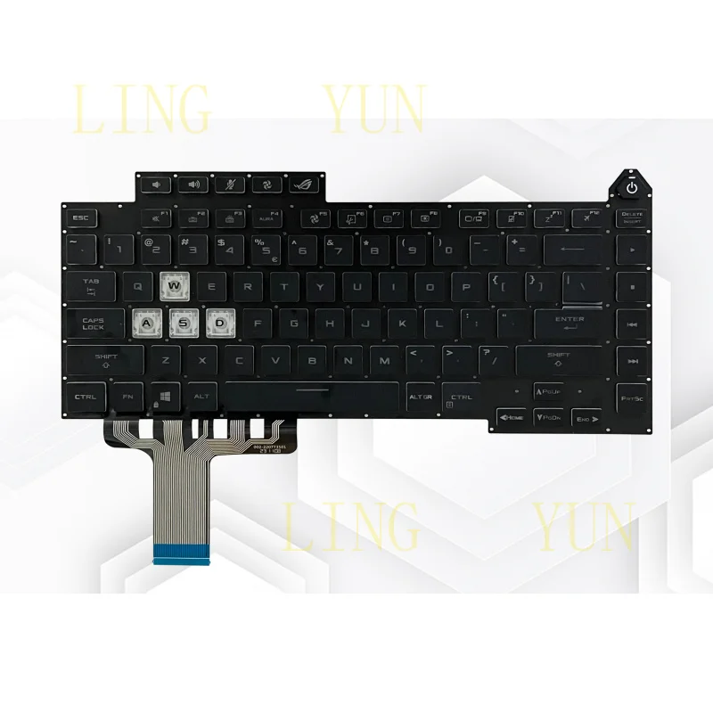 

z Compatible with for ASUS ROG Strix G513 G513Q G533 G533Z G513QY ROG Strix 5R keyboard
