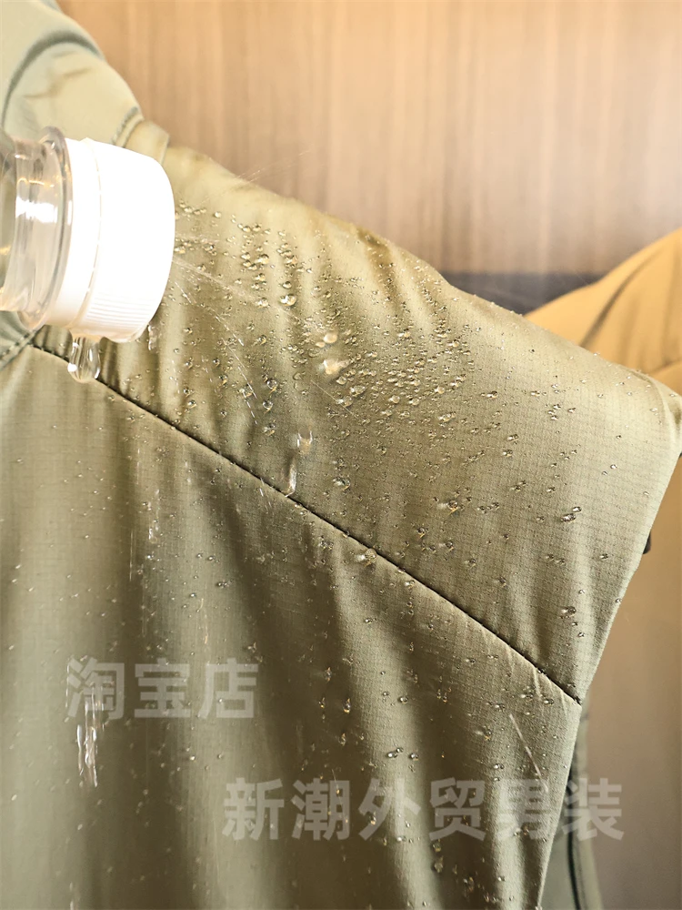 Lightweight Outdoor Cotton Sports Vest Men's Thickened Warm Stand Collar Windproof Waterproof Autumn Winter Fashion Urban Style