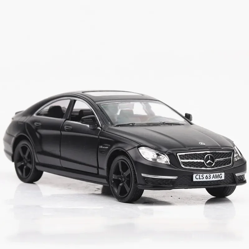 1:36 메르세데스 벤츠 CLS 63 AMG 체중계 자동차 모델, 미니어처 아트 피규어, 금속 다이캐스트 차량, 홈 오피스 장식 장식품 A57