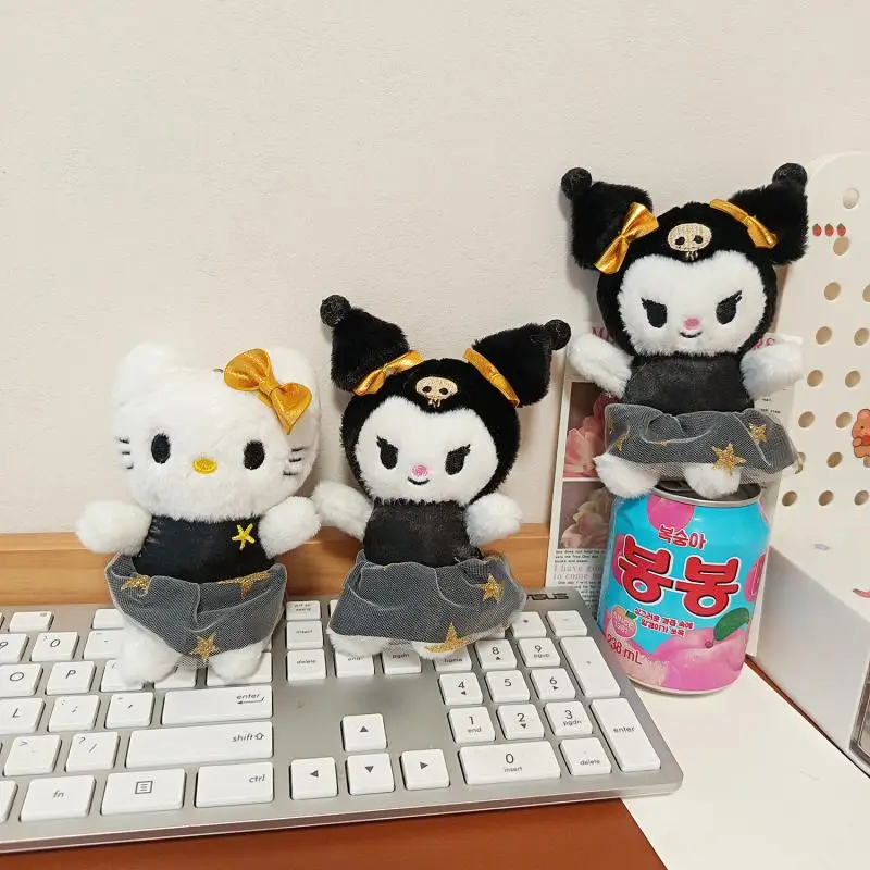 Anime Cartoon Sanrio Hello Kitty Kuromi Knuffel Creatieve Nieuwe Rugzak Sleutelhanger Knuffel Hanger Leuke Pluche Accessoires Geschenken