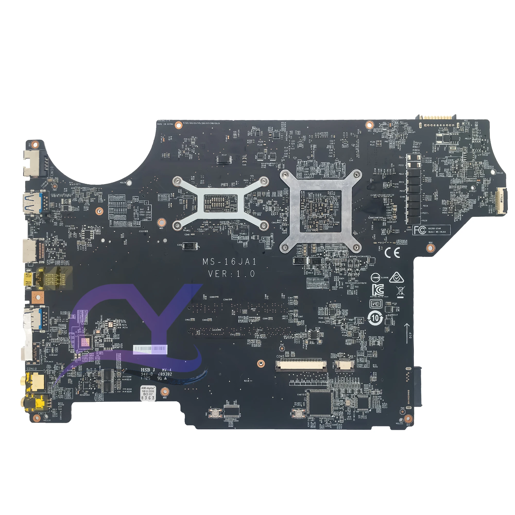 MS-16JA1 Mainboard For MSI PL62 MS-16JA LAPTOP Motherboard With CPU i5-7200U i7-7500U GPU GTX1050 100% Full Tested