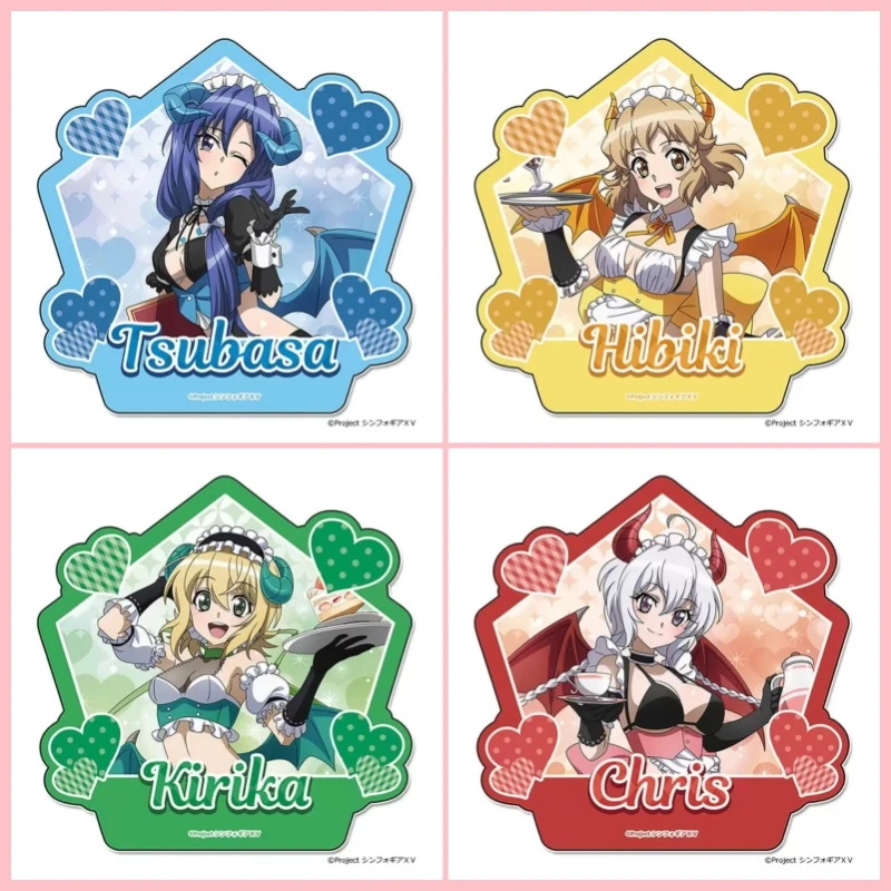 Аниме-symphogear-акриловый-брелок-Крис-Цубаса-Хибики-Кирика-фигурка-кулон-сумка-автомобильный-брелок-подвеска-для-мобильного-телефона-подарок-подарки