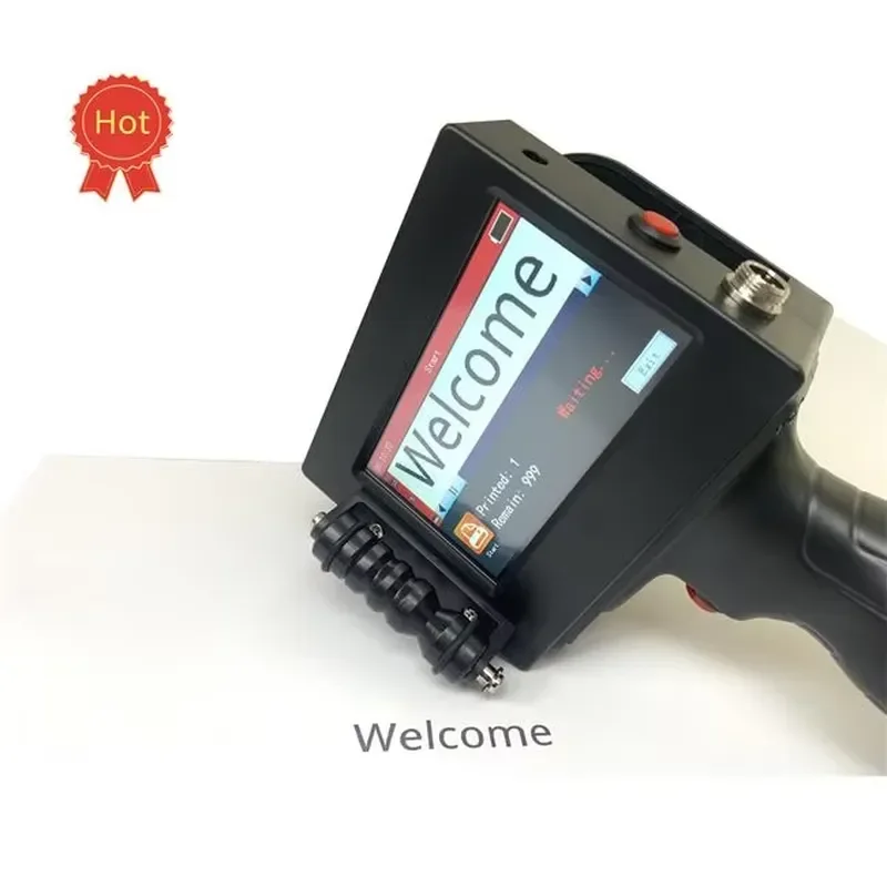 for 2026 Mini Smart Barcode Expiry Date Coding Handheld Thermal TIJ2.5 12.7mm Inkjet Printer Semi-Automatic Bill Card Tube
