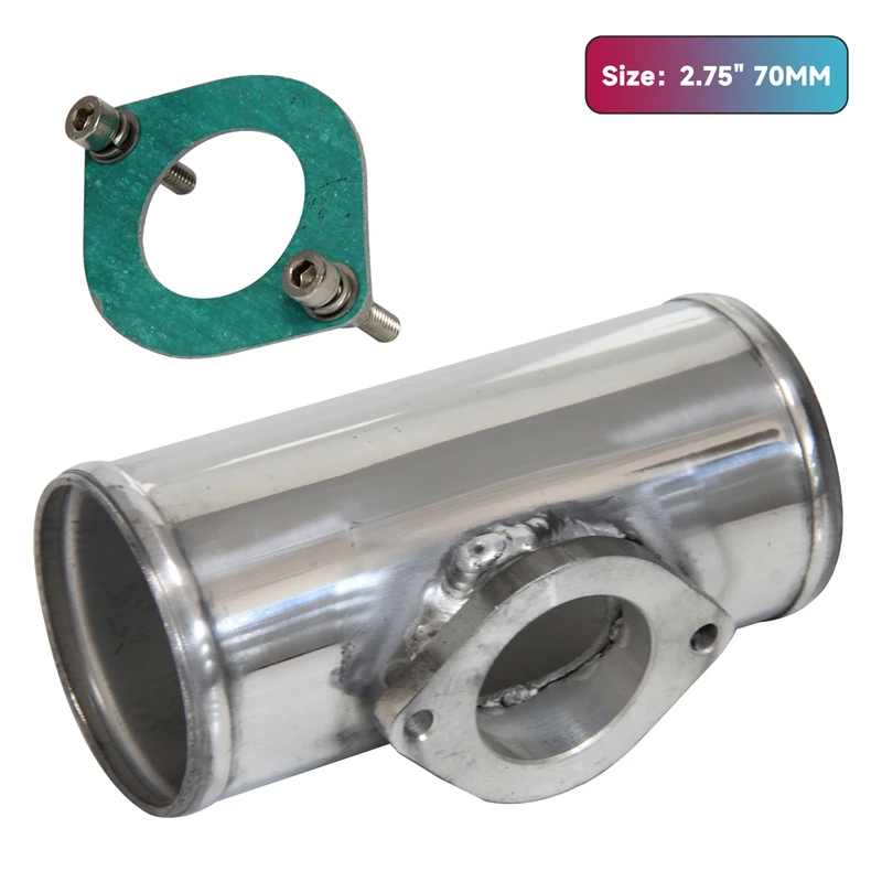 

Серебристый/черный 2,75 дюйма 70 мм Тип R RS RZ BOV Фланцевый адаптер продувочного клапана Алюминиевая труба