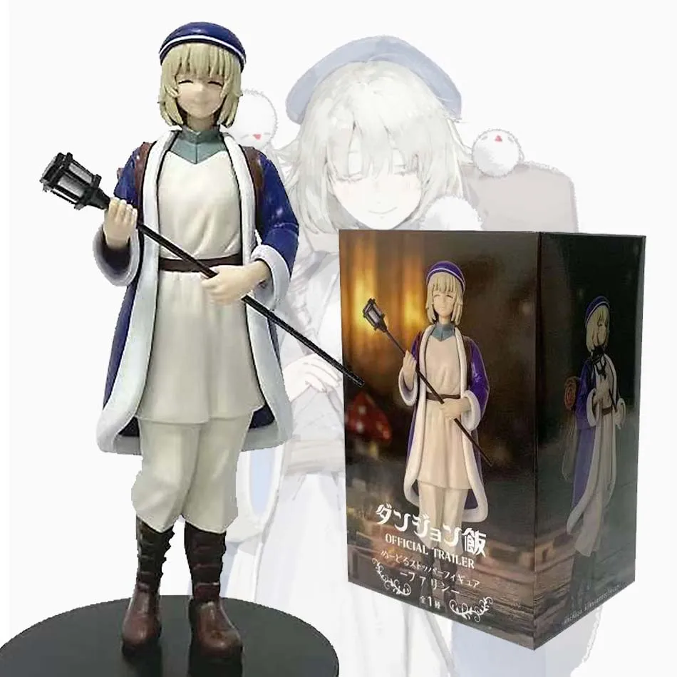 Figura de Anime Dungeon Meshi de 19 cm, Linda Figura de Acción de la Mujer Marcille Donato, Figura de Colección de PVC del Mago Falin Touden