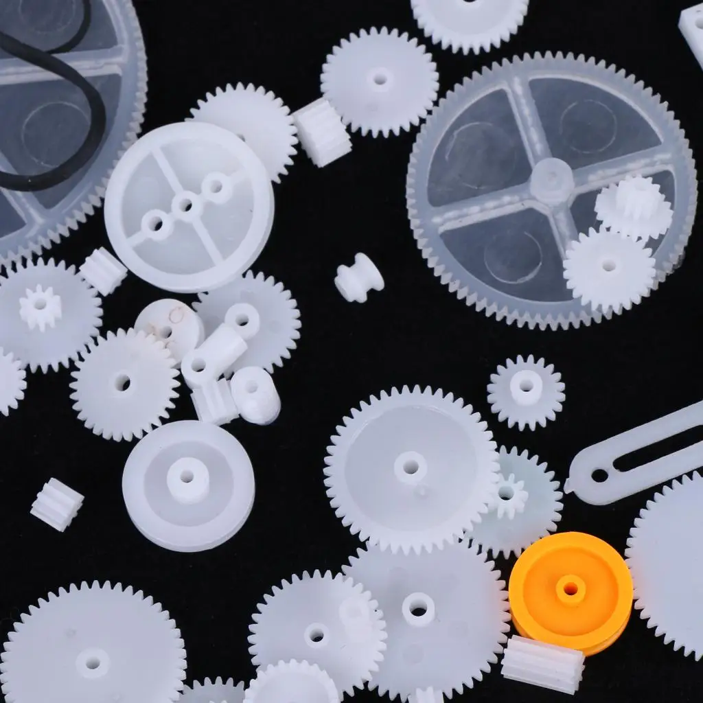 DIY Plastic Gear Assortment Compatible Worm Gears Model Machine Accessories for Children's Projects