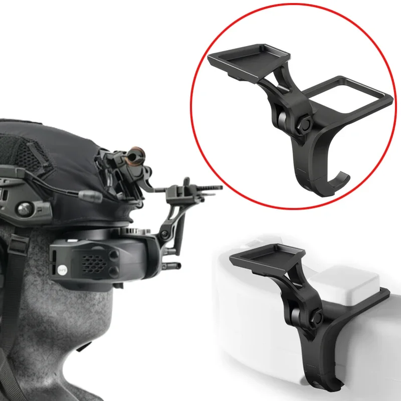 1PC For SKYZONE 04X PRO FPV Flight Goggles to Tactical Helmet Adapter Mount CNC Al Alloy Dovetail Slot Compatible w Wilcox L4G24