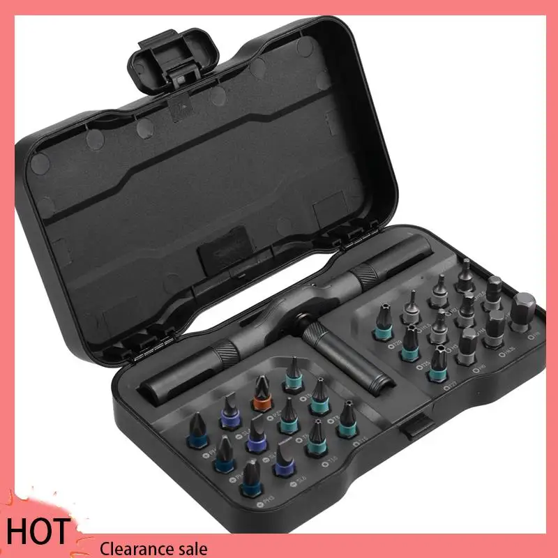 

DUKA RS1 24-In-1 Magnetic Ratchet Screwdriver Set Precision Bits, Non-Slip Handle, Repair Tool Kit For Electronics